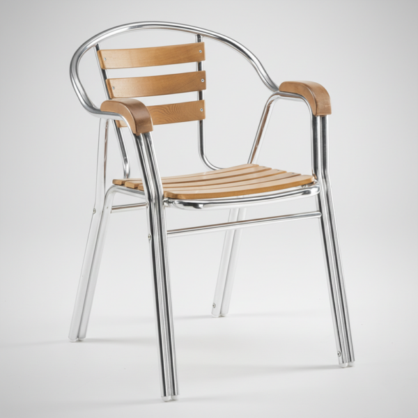 우드알루미늄의자